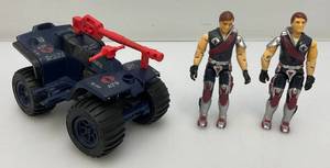 lot 244 image: 1985 GI JOE Cobra Ferret ATV Comes With 2 Action Figures Tomac & Xamot (Missing Parts Present) Can Find On Ebay