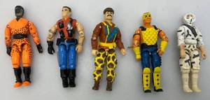 lot 250 image: 1980s - 1990s GI JOE Action Figures Including Leatherneck, Mercer, Slice, Stormshadow And T Jbang