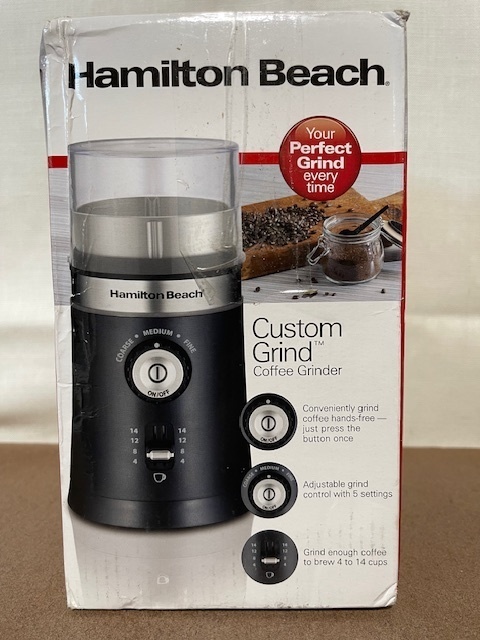 lot 65 image: Hamilton Beach Custom Grind Coffee Grinder Model 80393FG