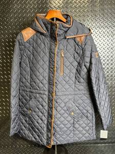 lot 192 image: Lauren Ralph Lauren Quilted Hooded Jacket - Style 78823 - Dark Navy - Size M