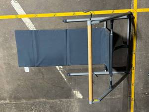 lot 209 image: Fluidity Fitness Evolved - Folding Exercise Frame with Wood Barre & Padded Backrest