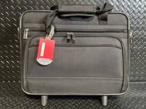 lot 272 image: Samsonite Rolling Briefcase - Black Carry-On with Telescoping Handle