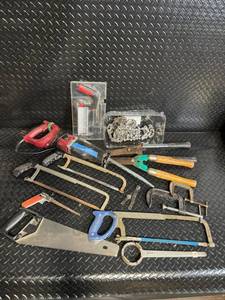 lot 294 image: Tool Shop Reciprocating Saw with Jigsaw & Assorted Hand Tools