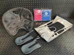 lot 302 image: BackJoy Posture Seat with Straps - Ergonomic Back Support & 4-Pack Towels (XL)