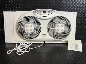 lot 305 image: Bionaire BW2300 Twin Window Fan with Remote Control - Fits 24-36 in Windows