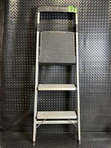 lot 311 image: Gorilla Ladders Aluminum Step Ladder - Compact Folding Design