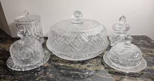 lot 103 image: Lead Crystal Covered Buffet Service Collection