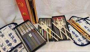 lot 151 image: Fun Chopsticks with Asian Kitchen Linens