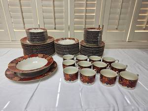 lot 36 image: Mikasa Mystic Fruit Dinnerware Service for Twelve