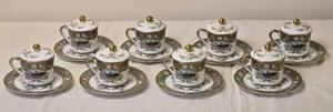 lot 73 image: Royal Cornwall Cabinet Limited Edition Cup and Saucer Set of Six