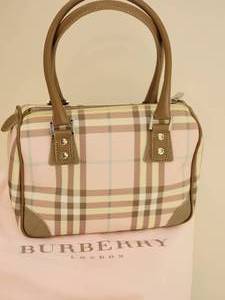 lot 27 image: Burberry Nova Check Mini Chester Handbag