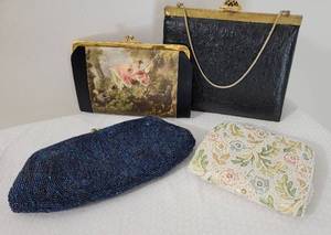 lot 90 image: Vintage Collection of Evening Handbags