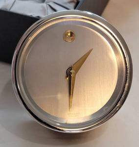 lot 87 image: Movado Desk Clock with Box