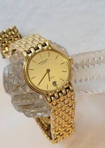 lot 68 image: Raymond Weill 18K Gold EP Dress Wristwatch
