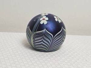 lot 42A image: Hand-Blown Studio Art Glass Paperweight, Signed Quentin Flem