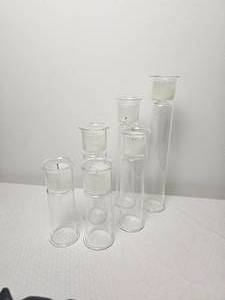 lot 167 image: Clear Glass Cylinder Votive & Tealight Candle Holders, Set of 6