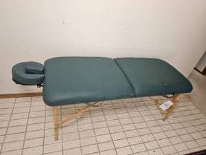 lot 300 image: Portable NRG Folding Massage Table with Face Cradle
