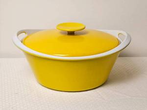 lot 170 image: Vintage NACCO Danish Enamel Dutch Oven - Unmarked