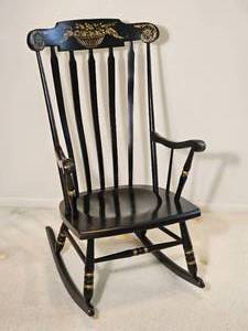 lot 214 image: Vintage Hitchcock Rocking Chair