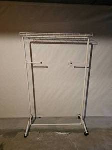 lot 337 image: Functional Rolling Clothing Rack Unit A