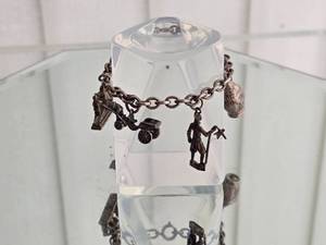 lot 39A image: Sterling Silver Travel Charm Bracelet