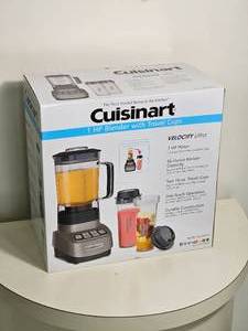 lot 330 image: Cuisinart Velocity Ultra 1 HP Blender with Travel Cups - Model BTC-650GM