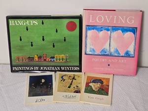 lot 287 image: Contemporary Art Books with Artist Print Cards