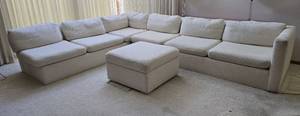 lot 56B image: Large Modular Sectional Sofa with Ottoman
