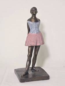 lot 235 image: Edgar Degas Replica Little Ballerina Bronze Figure Sculpture