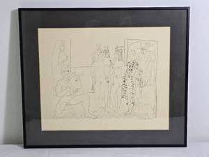 lot 171 image: PABLO PICASSO Original Lithograph Line Study Plate Signature