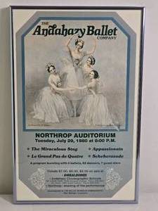 lot 178 image: The Andahazy Ballet Company Northrop Auditorium Performance Poster (1980)