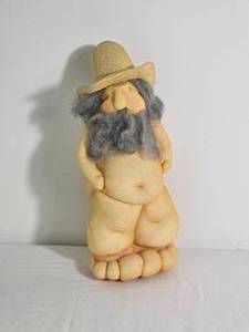 lot 267 image: Awesome Vintage Hippie Plush Figure - The Nude Look - Colorado Springs Spec. Co.