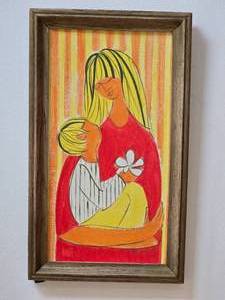 lot 103 image: Bright Fine Art Original Painting - A.T. Yatovitz - Mother & Child