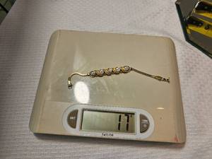 lot 38A image: 14K Yellow Gold Diamond Floral Vine Bracelet