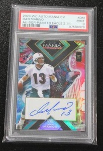 lot 3 image: 2024 Wild Card Auto Mania Dan Marino Autograph PSA 9 11  Only 1 Exist