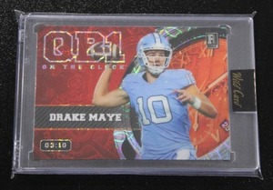lot 18 image: 2023 Wild Card QB1 On The Clock Drake Maye Rookie Card 310  Only 10 Exist