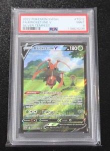 lot 19 image: 2022 Pokemon Silver Tempest Kricketune V #TG12 PSA 9