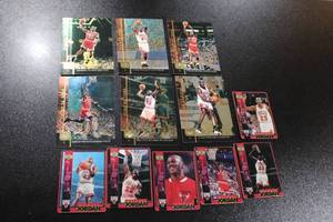 lot 49 image: Michael Jordan Oddball Basketball Card Lot 12 Cards