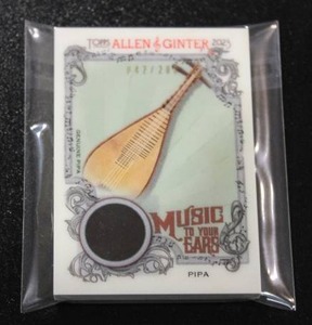 lot 104 image: 2023 Allen & Ginter Music To Your Ears PIPA 042200  Only 200 Exist - Case Hit