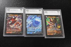 lot 119 image: Pokemon Graded Card Lot  3 Cards