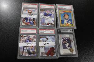 lot 120 image: Mixed Sports Graded Card Lot  6 Cards