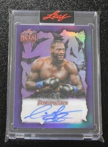 lot 122 image: 2025 Leaf Metal Deontay Wilder Autograph 11  Only 1 Exist