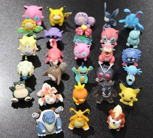 lot 132 image: Misc. Pokemon Minature Toy Figure Lot  28 Figures
