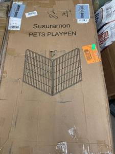 lot 5 image: Susuramon Pets Playpen - 16-panel, 28 in W x 48 in H