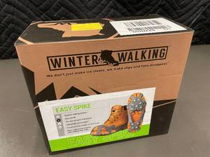 lot 14 image: Winter Walking Easy Spike Size Medium JD350 Ice Traction Cleats for Shoes
