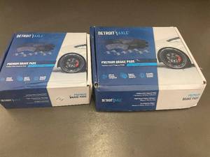 lot 55 image: Detroit Axle Premium Brake Pads - Carbon-Fiber Ceramic P-1293 & P-1212