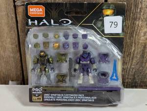 lot 79 image: Mattel Mega Construx Probuilders Halo Spartan Armorst Customizer Pack