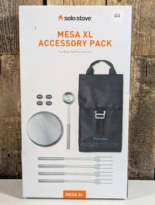 lot 44 image: Solo Stove 10 pc Mesa XL Tabletop Firepit Tool Kit Stainless Steel Finish