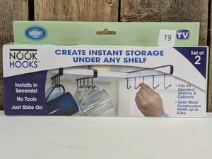 lot 19 image: Nook Hooks Under Cabinet Hooks