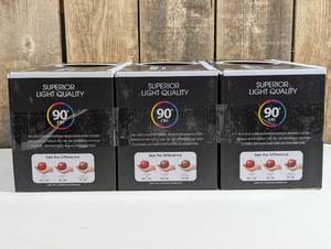 lot 97 image: Feit Electric PAR38 LED Spot Bright White (set of 3)